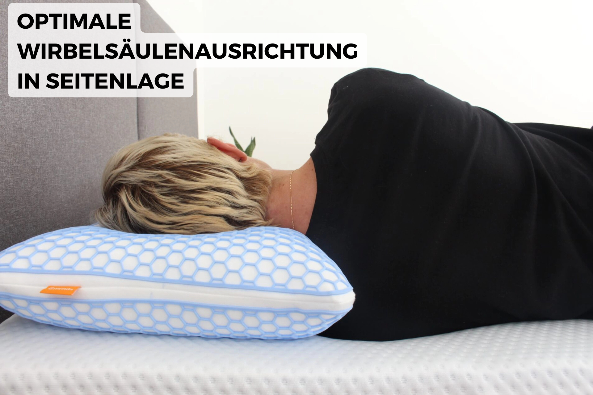 Emma Elite Flauschkissen V2 Wirbelsäulenausrichtung in Seitenlage
